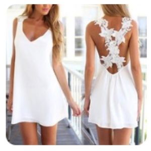 Lace Harness Oversized Dress